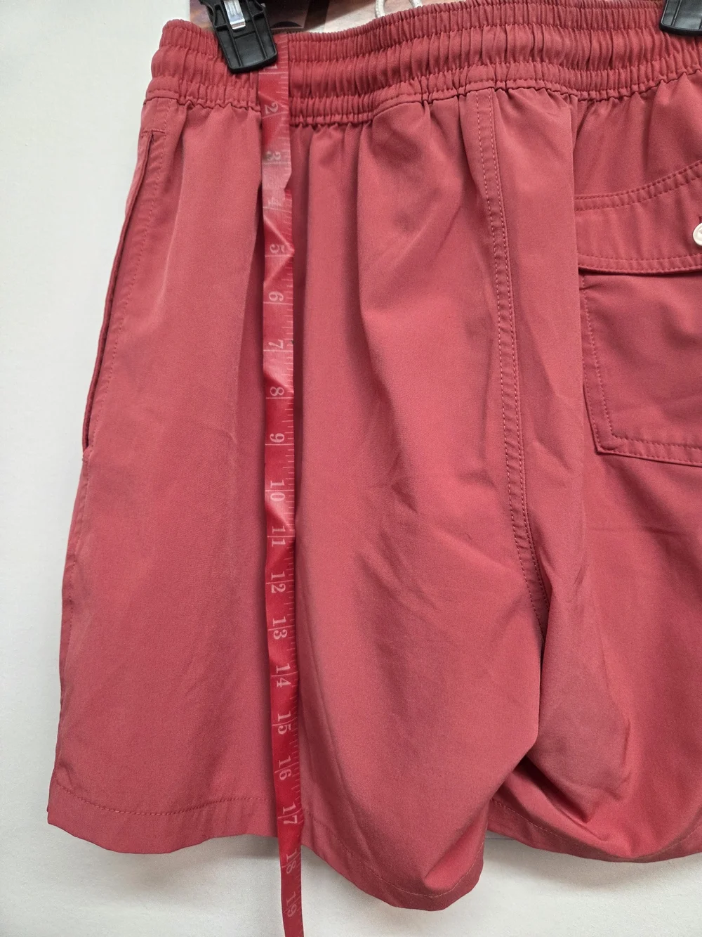 Polo by Ralph Lauren Men's Red Drawstring Swim/Active Shorts